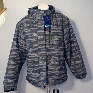 DLGJPA Ladies Waterproof Ski Jacket Hooded Windproof Raincoat Winter War…